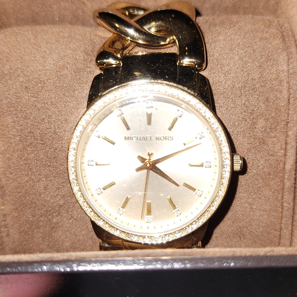 Michael Kors Gold Chain Bracelet Watch